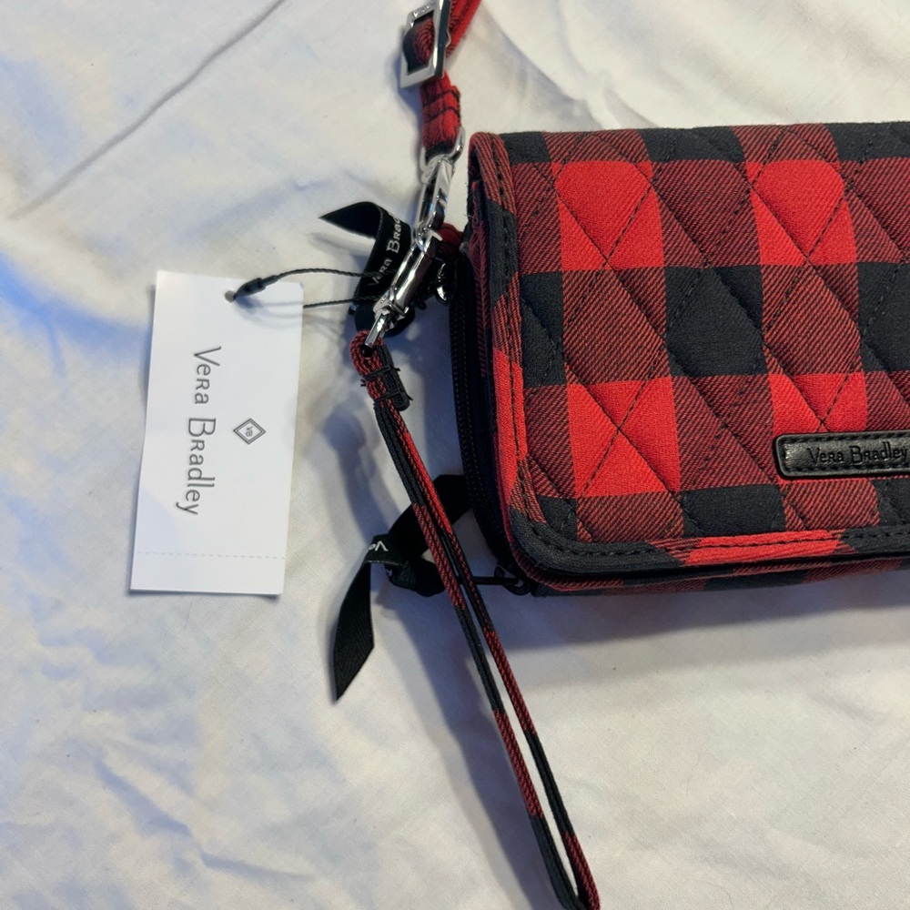 Vera Bradley Red Plaid Crossbody Bag - Picture 2 of 6